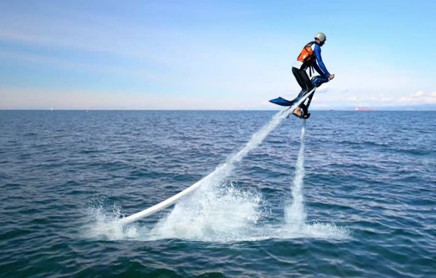 Flyboarding at Calangute Beach